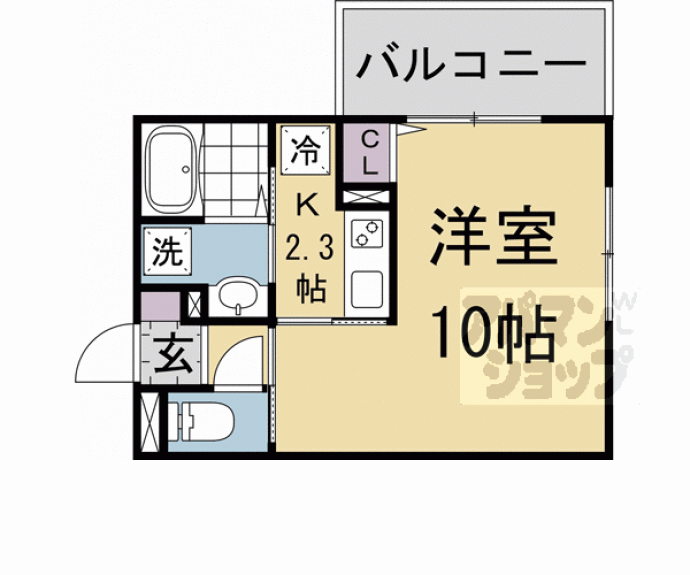 【（仮称）Ｄ－ＲＯＯＭ京都市左京区大林町】間取