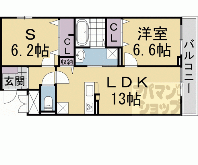 【グロブナーコート丹波口】間取