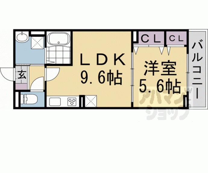 【グロブナーコート丹波口】間取