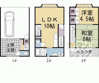 【太秦中筋町貸家】