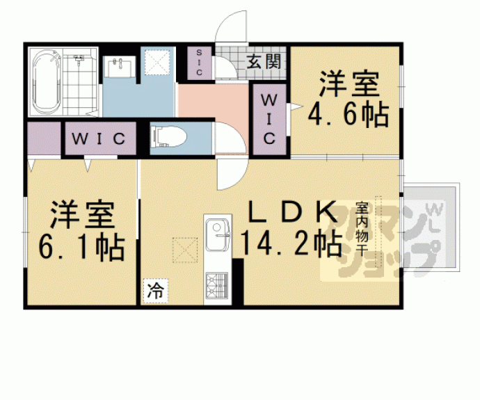 【ＧＲＡＭＭ奥海印寺ＥＡＳＴ】間取
