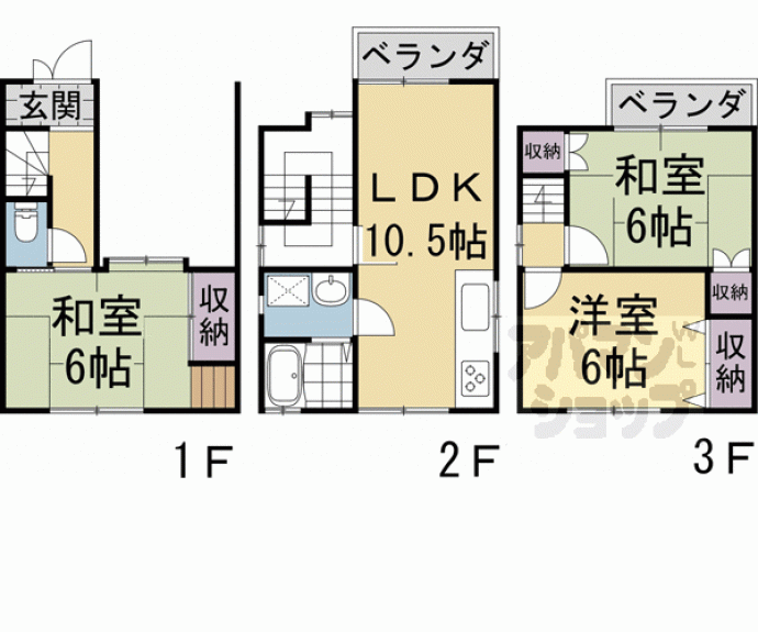 【羽束師貸家】間取
