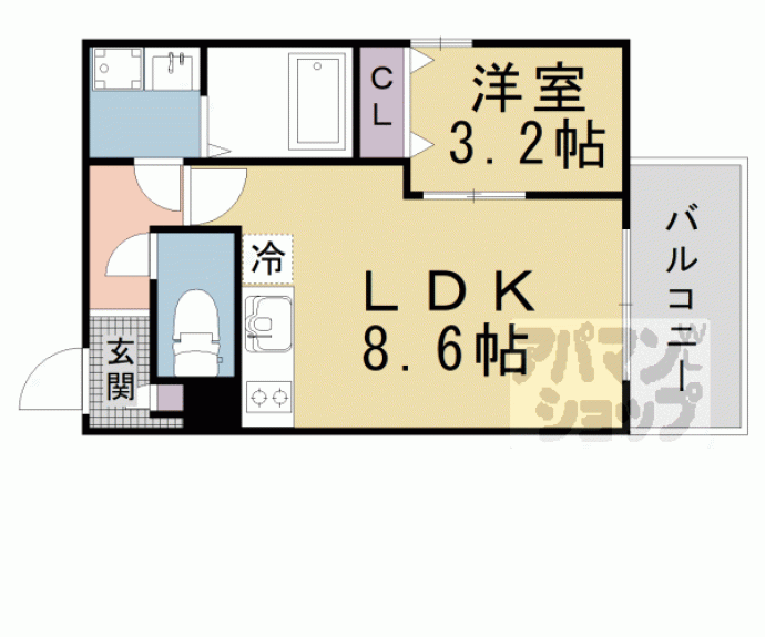 【仮称）ジーメゾン山科クレスティ】間取