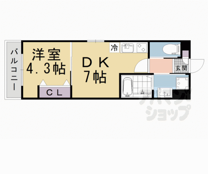 【ＡＲＣＡ山科】間取