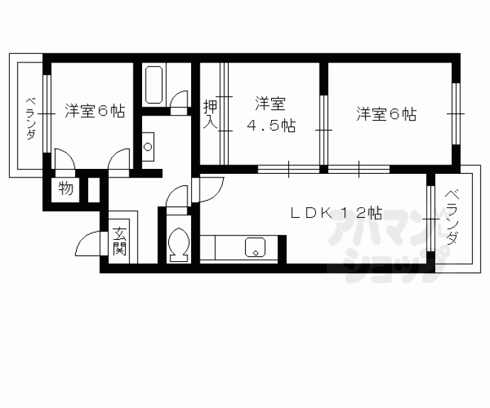 【ファミィール桂】間取