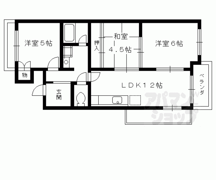 【ファミリオ奥ノ坊】間取