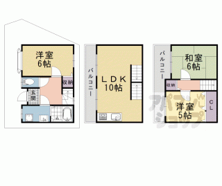 【桂南巽町貸家】