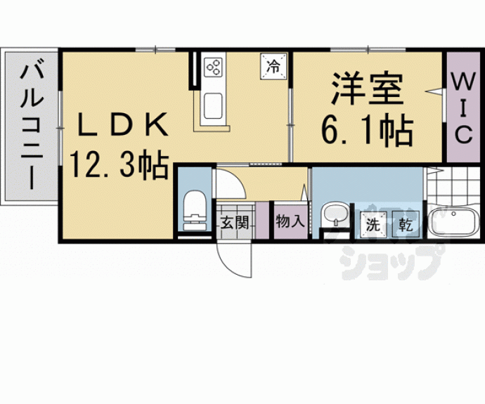 【ＧＲＡＭＭ北大路】間取