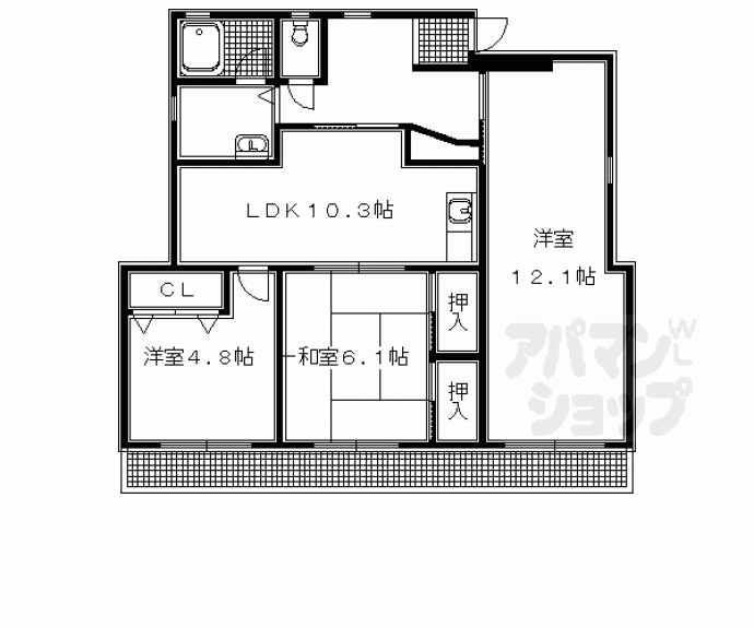 【フラット8】間取