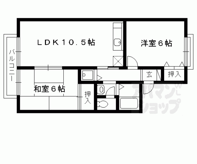 【プチ・ウエスト】間取