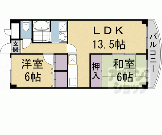 【ベネッセ桂川】間取