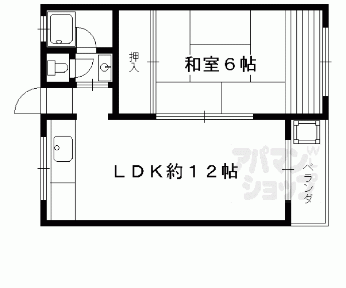 【マンション桂風】間取