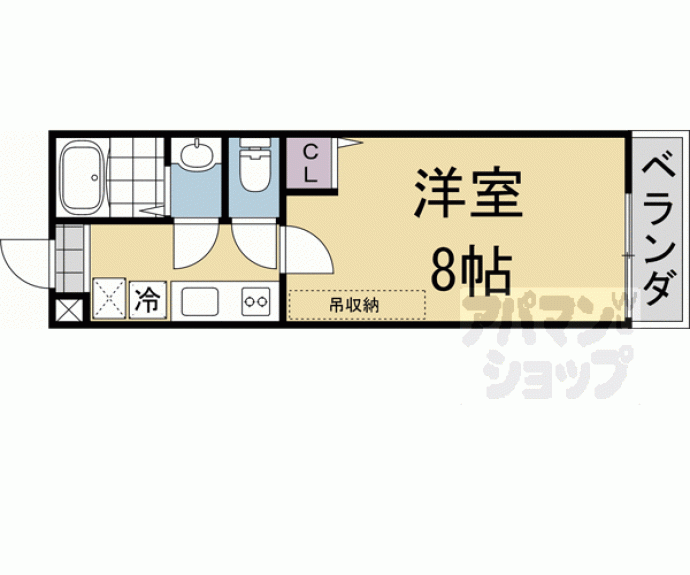 【仮）フラッティ烏丸十条】間取