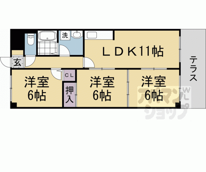 【メゾン・ド・リッツ】間取