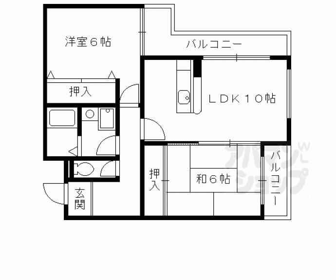 【メゾンプルミエール桂】間取