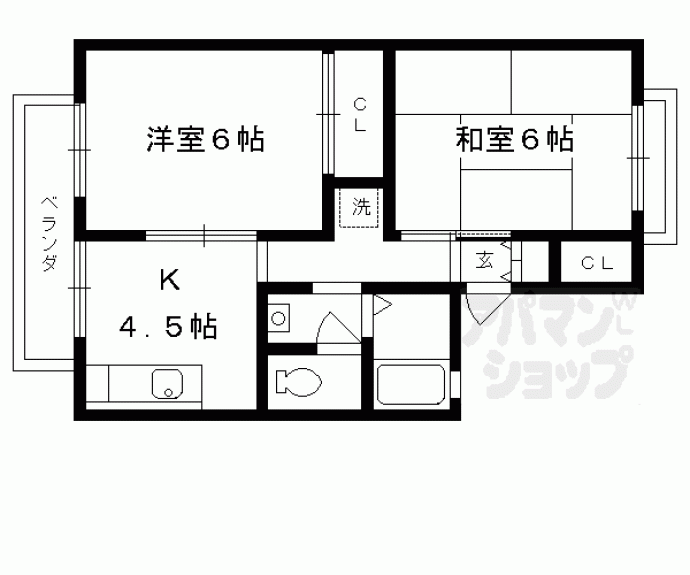 【モンベール洛西】間取