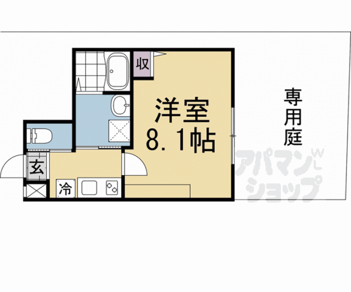 【（仮称）フラッティ紫竹大門町】間取