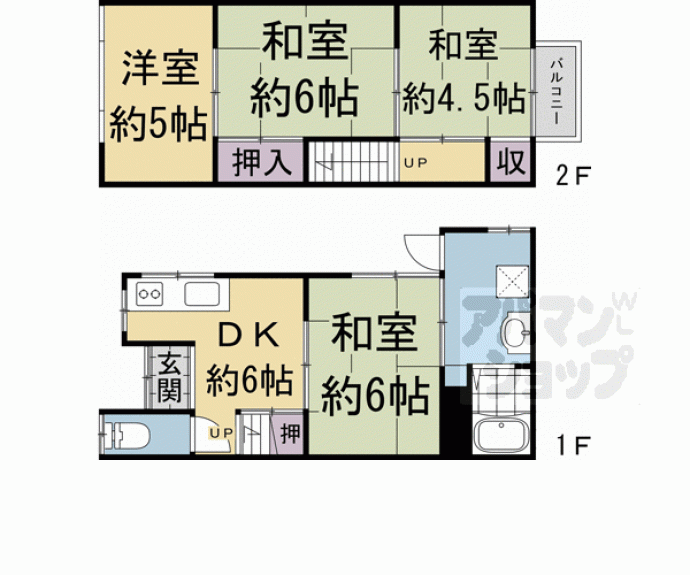 【向島二ノ丸町貸家３３９－２３】間取