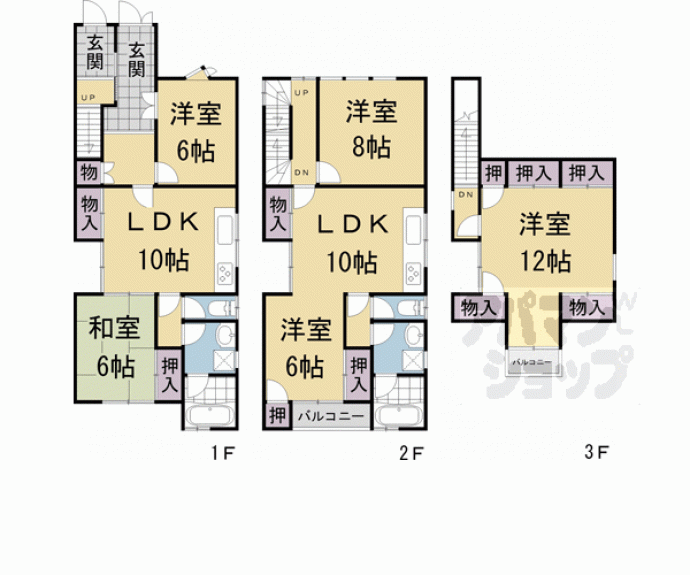 【完全分離型二世帯住宅】間取