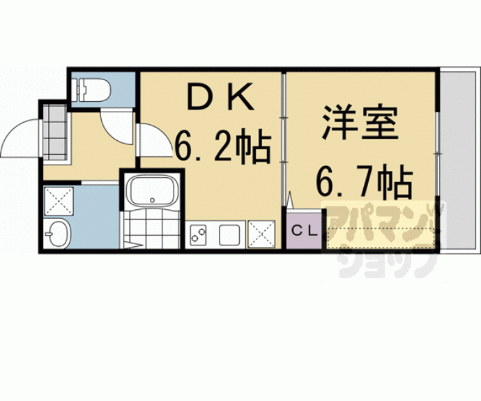 【フォルトゥーナ東寺町】間取