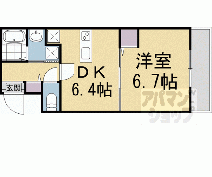 【フォルトゥーナ東寺町】間取
