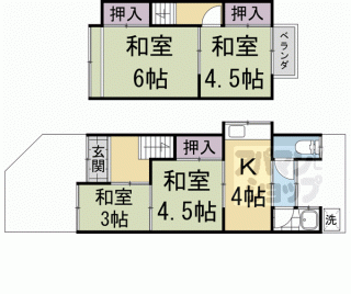 【鷹峯木ノ畑町４３－５貸家】