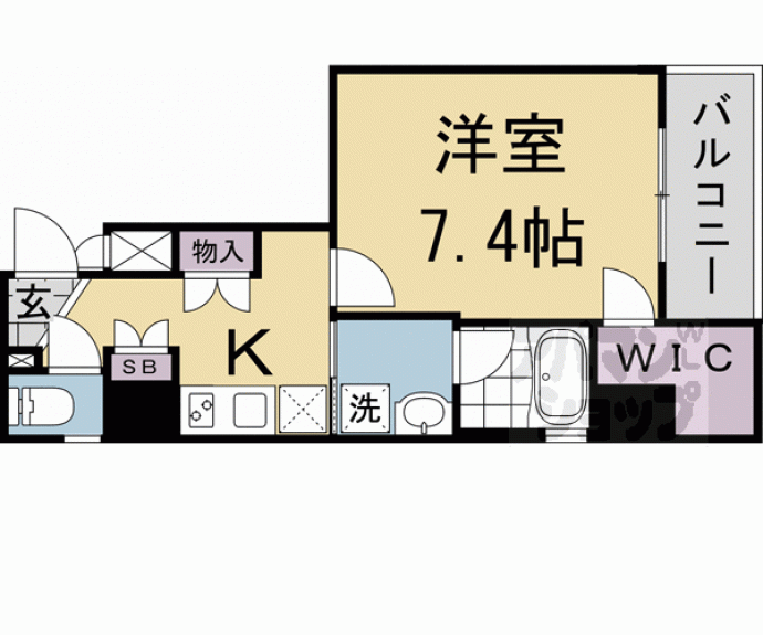 【ベラジオ雅び京都西京極】間取