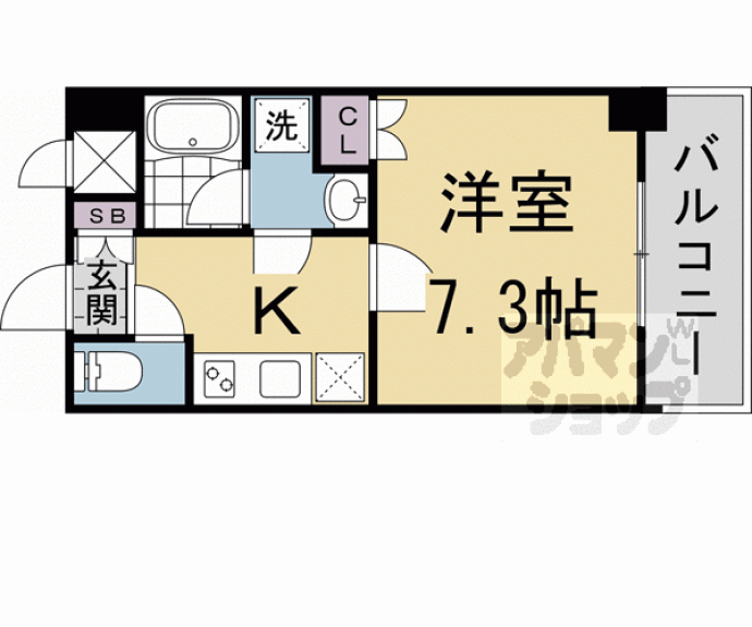 【ベラジオ雅び京都西京極】間取