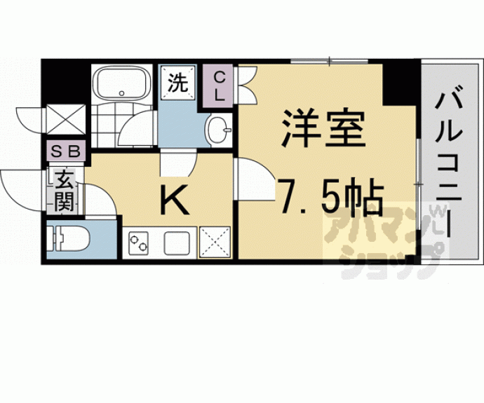【ベラジオ雅び京都西京極】間取