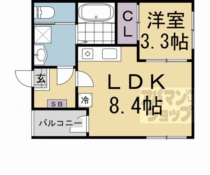 【メゾン・ド・勧修寺】間取