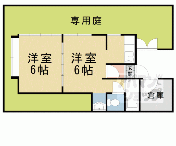 【大塚元屋敷町貸家】間取