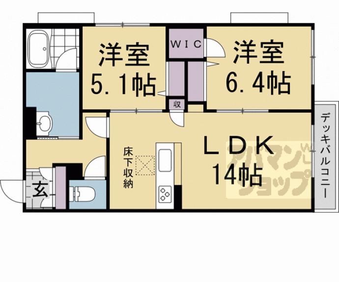 【ローズフラットⅡ】間取