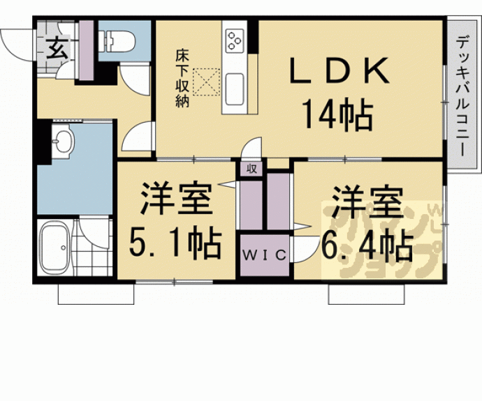 【ローズフラットⅡ】間取