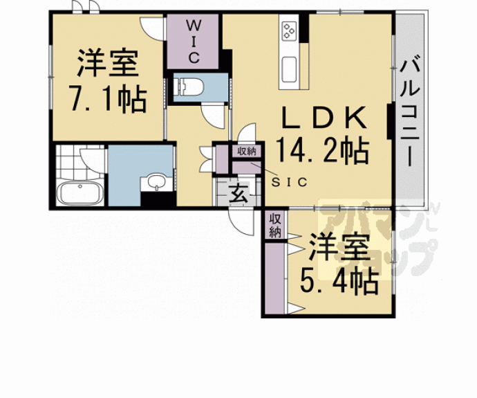 【ローズフラットⅡ】間取