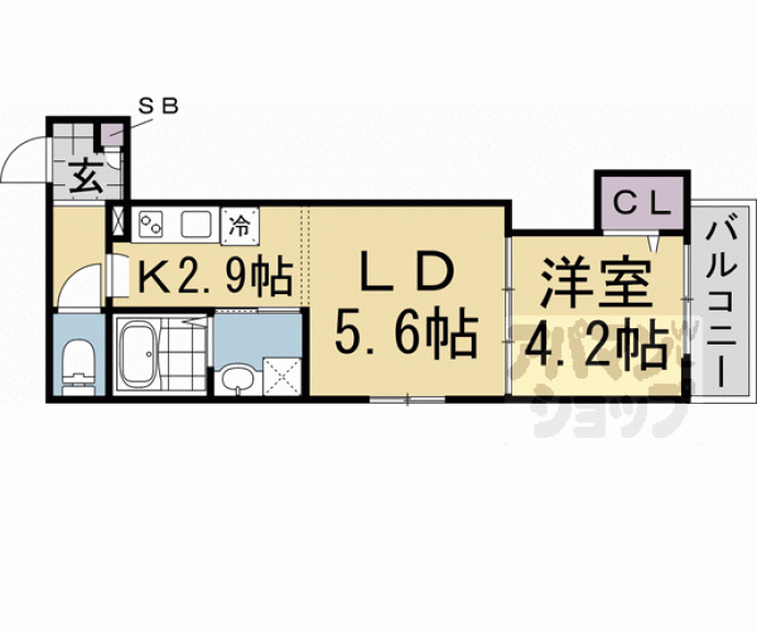 【ブルーマンタ桃山】間取