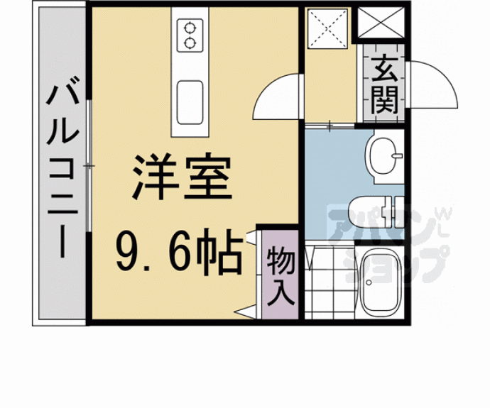 【フラッティ北山Ⅱ】間取
