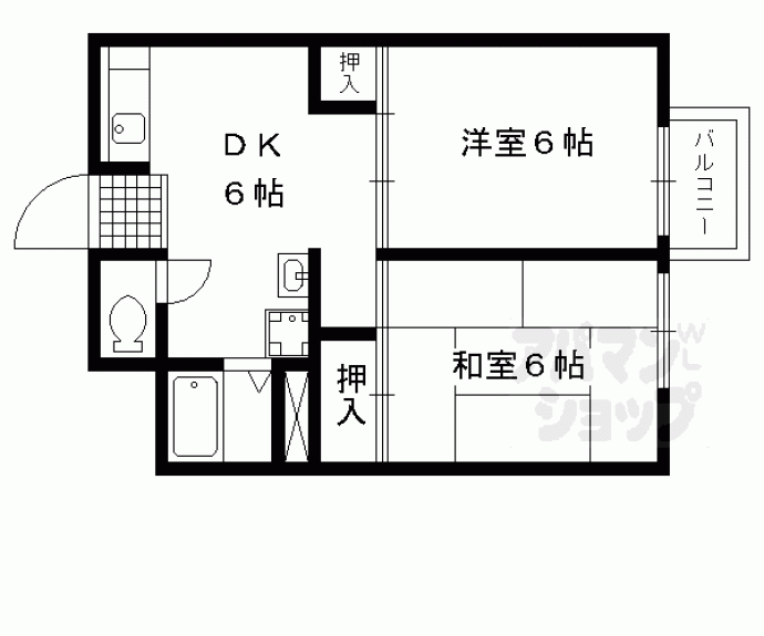 【ユニメント林　Ａ・Ｂ棟】間取