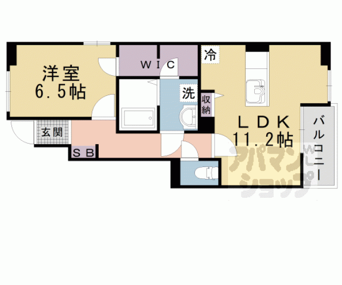 【エヴァーグリーン堅田】間取