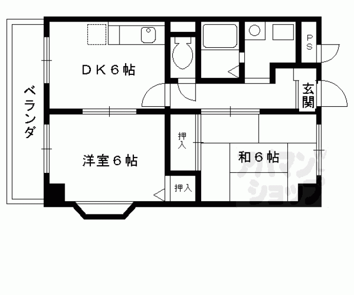 【ラセーヌ桂】間取