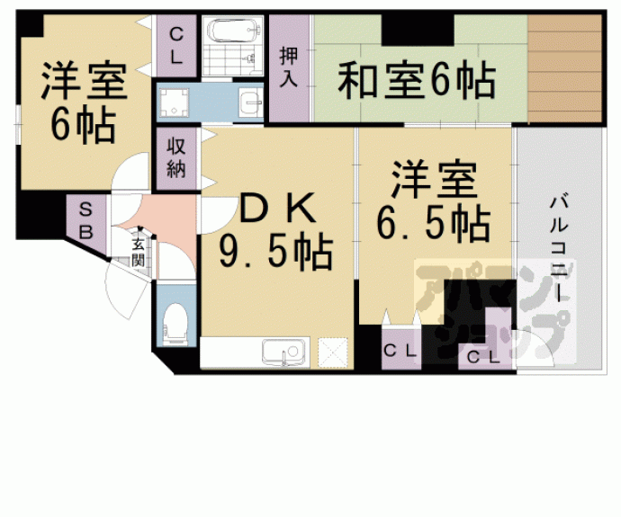 【ラビリント川島】間取