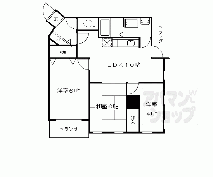 【ラビリント川島】間取