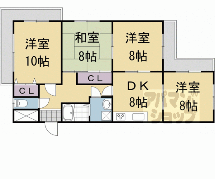 【レイジェンス大八木】間取