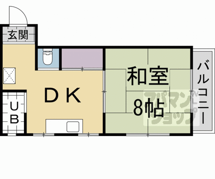 【ロイヤルコーポ桂】間取