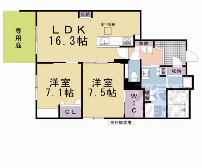 【グランメゾン御所南】間取