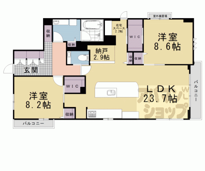 【グランメゾン御所南】間取