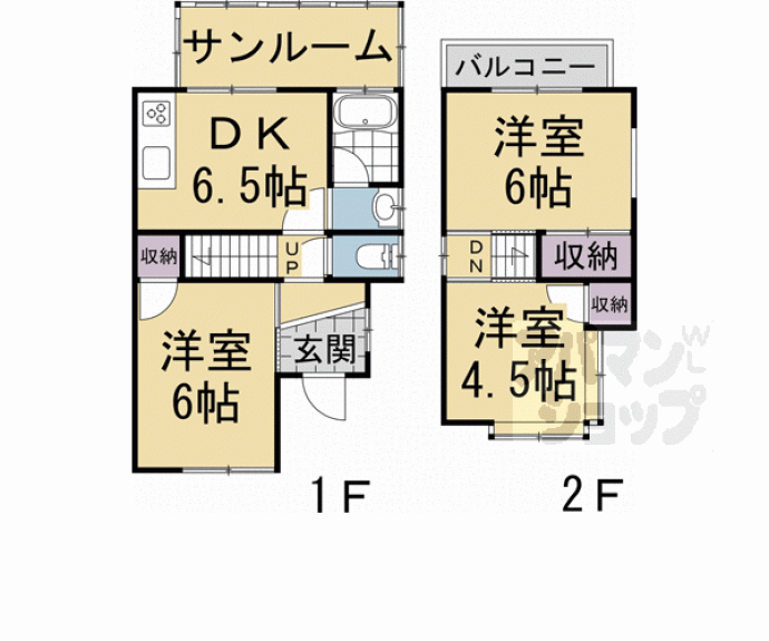 【平尾２８－４７５貸家】間取