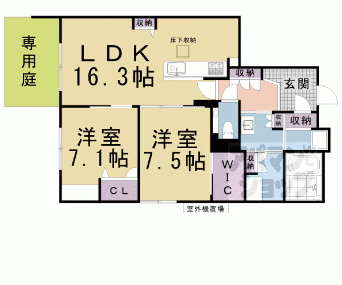 【グランメゾン御所南】間取
