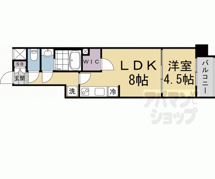 【エステムコート京都二条】間取