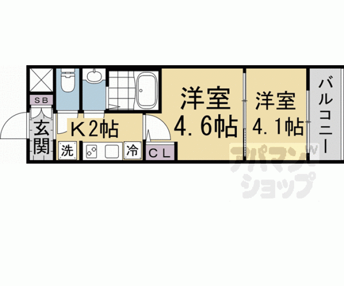 【エステムコート京都二条】間取