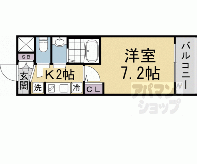 【エステムコート京都二条】間取